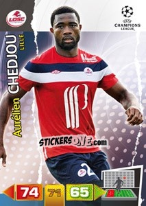 Sticker Aurélien Chedjou - UEFA Champions League 2011-2012. Adrenalyn XL - Panini