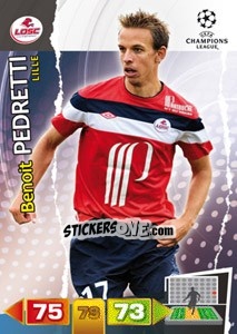 Figurina Benoit Pedretti - UEFA Champions League 2011-2012. Adrenalyn XL n. 126 - Panini