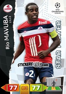 Sticker Rio Mavuba - UEFA Champions League 2011-2012. Adrenalyn XL n. 127 - Panini