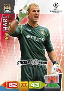 Sticker Joe Hart - UEFA Champions League 2011-2012. Adrenalyn XL n. 131 - Panini
