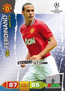 Sticker Rio Ferdinand - UEFA Champions League 2011-2012. Adrenalyn XL n. 144 - Panini