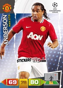 Sticker Anderson - UEFA Champions League 2011-2012. Adrenalyn XL - Panini