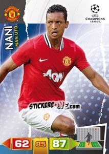 Sticker Nani - UEFA Champions League 2011-2012. Adrenalyn XL - Panini
