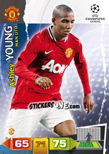 Sticker Ashley Young - UEFA Champions League 2011-2012. Adrenalyn XL n. 153 - Panini