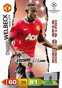 Sticker Danny Welbeck - UEFA Champions League 2011-2012. Adrenalyn XL n. 157 - Panini