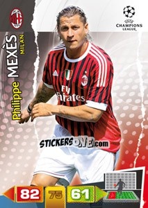 Sticker Philippe Mexès - UEFA Champions League 2011-2012. Adrenalyn XL - Panini