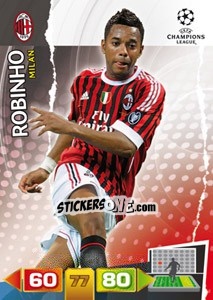 Sticker Robinho - UEFA Champions League 2011-2012. Adrenalyn XL n. 171 - Panini