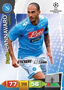 Sticker Paolo Cannavaro - UEFA Champions League 2011-2012. Adrenalyn XL n. 173 - Panini