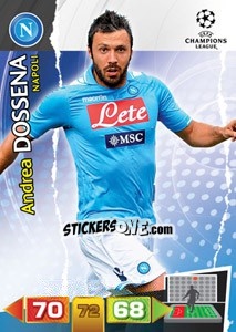 Sticker Andrea Dossena - UEFA Champions League 2011-2012. Adrenalyn XL - Panini