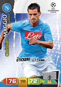 Sticker Christian Maggio - UEFA Champions League 2011-2012. Adrenalyn XL - Panini