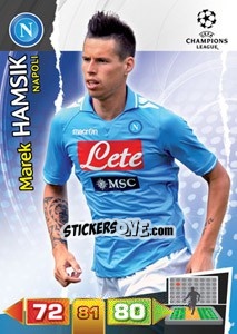 Cromo Marek Hamsik - UEFA Champions League 2011-2012. Adrenalyn XL n. 179 - Panini
