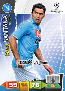 Figurina Mario Santana - UEFA Champions League 2011-2012. Adrenalyn XL - Panini
