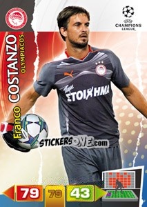 Sticker Franco Costanzo - UEFA Champions League 2011-2012. Adrenalyn XL n. 183 - Panini