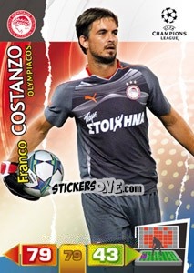 Cromo Franco Costanzo - UEFA Champions League 2011-2012. Adrenalyn XL - Panini