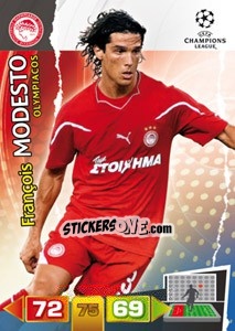 Sticker François Modesto - UEFA Champions League 2011-2012. Adrenalyn XL n. 186 - Panini