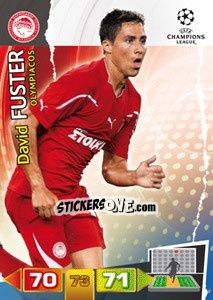 Sticker David Fuster - UEFA Champions League 2011-2012. Adrenalyn XL n. 187 - Panini