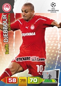 Sticker Rafik Djebbour - UEFA Champions League 2011-2012. Adrenalyn XL n. 190 - Panini