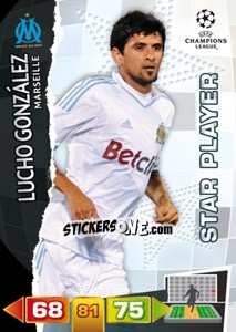 Figurina Lucho González - UEFA Champions League 2011-2012. Adrenalyn XL - Panini