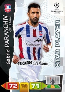 Cromo Gabriel Paraschiv - UEFA Champions League 2011-2012. Adrenalyn XL - Panini