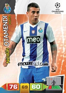 Sticker Nicolás Otamendi - UEFA Champions League 2011-2012. Adrenalyn XL - Panini