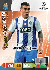 Sticker Nicolás Otamendi - UEFA Champions League 2011-2012. Adrenalyn XL n. 214 - Panini