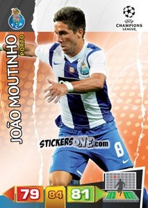 Sticker João Moutinho - UEFA Champions League 2011-2012. Adrenalyn XL n. 217 - Panini