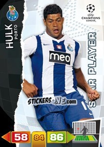 Sticker Hulk - UEFA Champions League 2011-2012. Adrenalyn XL n. 221 - Panini