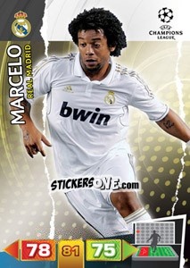 Sticker Marcelo - UEFA Champions League 2011-2012. Adrenalyn XL n. 226 - Panini