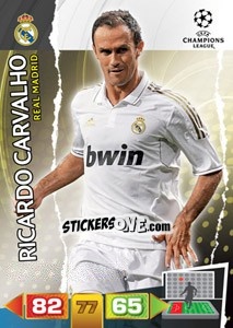 Sticker Ricardo Carvalho - UEFA Champions League 2011-2012. Adrenalyn XL - Panini