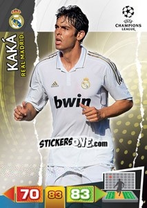Sticker Kaká - UEFA Champions League 2011-2012. Adrenalyn XL n. 231 - Panini