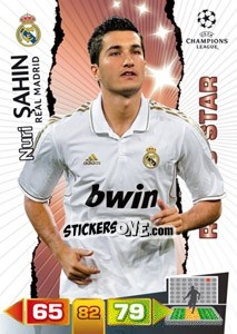 Sticker Nuri Sahin - UEFA Champions League 2011-2012. Adrenalyn XL n. 232 - Panini