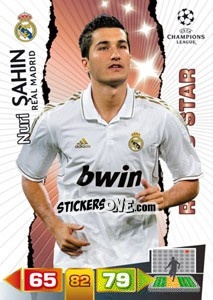 Cromo Nuri Sahin - UEFA Champions League 2011-2012. Adrenalyn XL - Panini