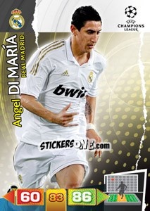 Cromo Angel Di María - UEFA Champions League 2011-2012. Adrenalyn XL - Panini