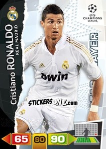 Cromo Cristiano Ronaldo - UEFA Champions League 2011-2012. Adrenalyn XL - Panini
