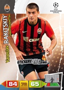 Cromo Yaroslav Rakitskiy - UEFA Champions League 2011-2012. Adrenalyn XL - Panini
