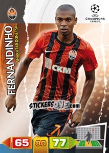 Sticker Fernandinho - UEFA Champions League 2011-2012. Adrenalyn XL n. 243 - Panini