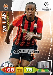 Sticker Willian - UEFA Champions League 2011-2012. Adrenalyn XL - Panini