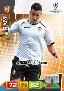 Sticker Adil Rami - UEFA Champions League 2011-2012. Adrenalyn XL n. 249 - Panini