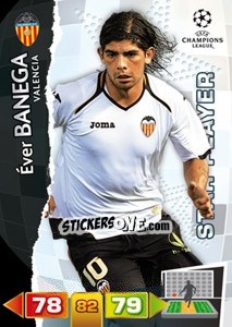 Sticker Éver Banega - UEFA Champions League 2011-2012. Adrenalyn XL - Panini
