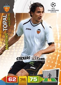 Sticker Mehmet Topal - UEFA Champions League 2011-2012. Adrenalyn XL - Panini