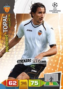 Cromo Mehmet Topal - UEFA Champions League 2011-2012. Adrenalyn XL - Panini