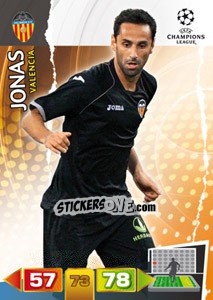 Sticker Jonas - UEFA Champions League 2011-2012. Adrenalyn XL - Panini