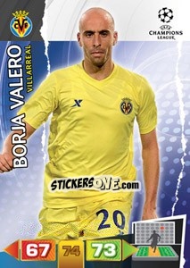 Figurina Borja Valero - UEFA Champions League 2011-2012. Adrenalyn XL - Panini