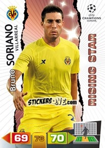 Cromo Bruno Soriano - UEFA Champions League 2011-2012. Adrenalyn XL - Panini