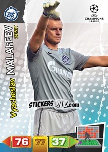 Sticker Vyacheslav Malafeev - UEFA Champions League 2011-2012. Adrenalyn XL n. 266 - Panini