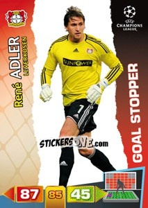 Sticker René Adler - UEFA Champions League 2011-2012. Adrenalyn XL n. 279 - Panini