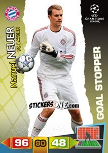 Sticker Manuel Neuer - UEFA Champions League 2011-2012. Adrenalyn XL n. 280 - Panini