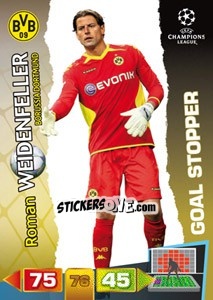 Sticker Roman Weidenfeller - UEFA Champions League 2011-2012. Adrenalyn XL - Panini