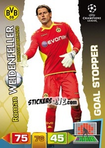 Sticker Roman Weidenfeller - UEFA Champions League 2011-2012. Adrenalyn XL n. 281 - Panini