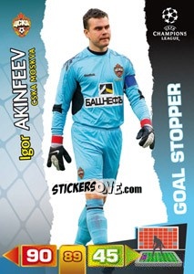 Sticker Igor Akinfeev - UEFA Champions League 2011-2012. Adrenalyn XL n. 283 - Panini